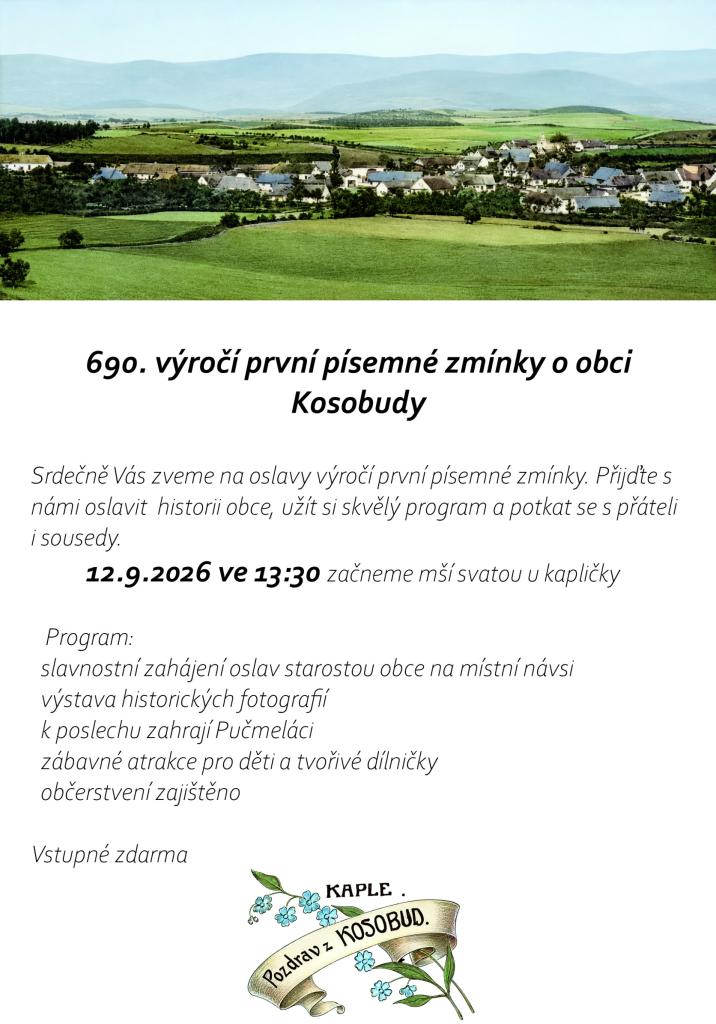 Oslava výročí 690 let